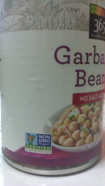 Try to find chickpeas that have this Non-GMO certified label here to ensure you're getting the best quality beans.