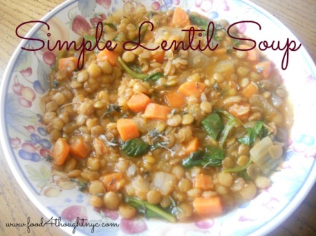 Perfect lentil soup that's easy to make and easy on the wallet. 