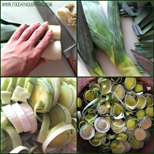 Light & Creamy Potato Leek Soup with Roasted Cabbage