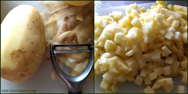 Light & Creamy Potato Leek Soup with Roasted Cabbage